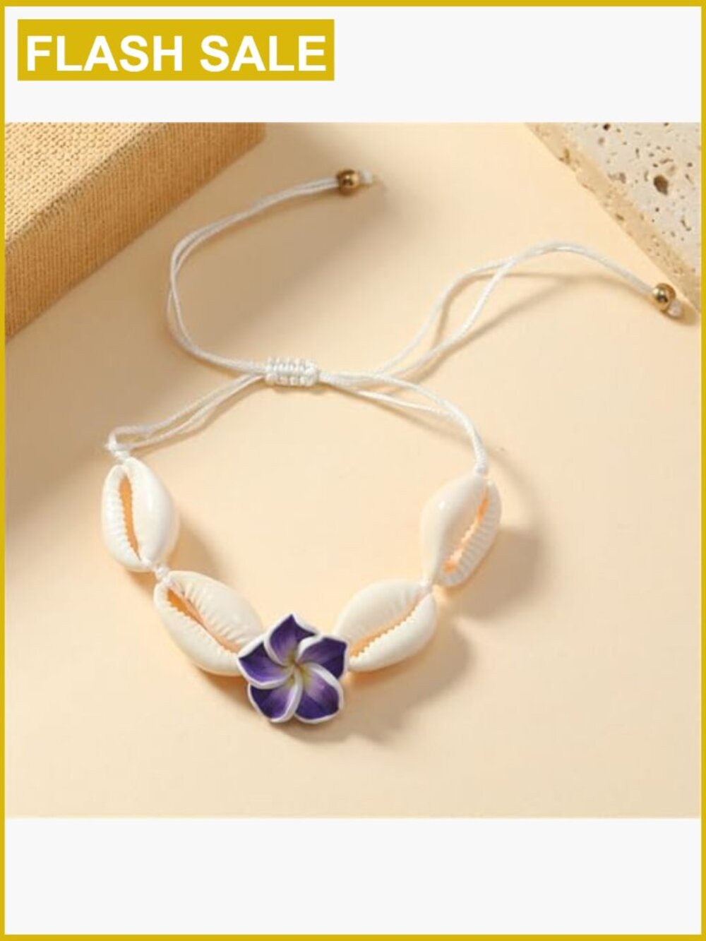 Hawaiian Shell Necklace Bracelet Set Handmade Boho Natural Seashell Tropical - Picture 6 of 6